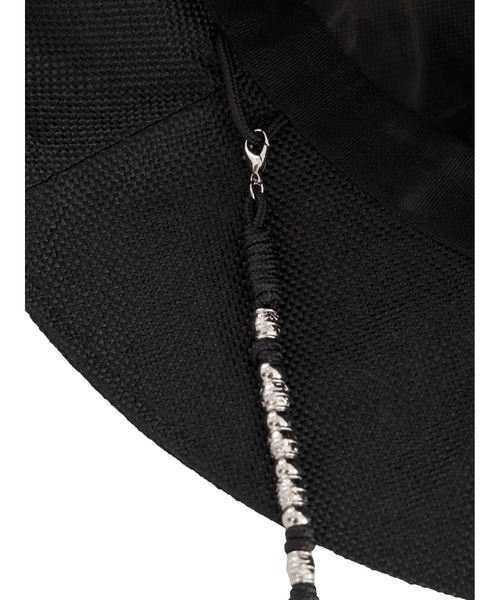 MEDI BEADS STRING STRAW HAT
