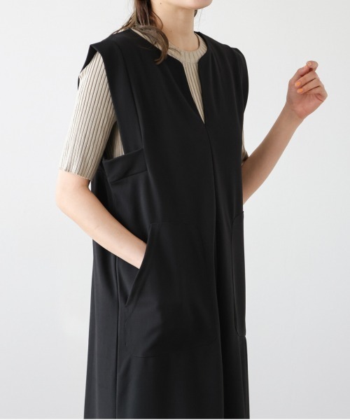 AMELY(エミリー)の「キーネックジャンスカ(ジャンパースカート・レディース・グレー/ブラック/ブラウン・フリー)」の19枚目の写真