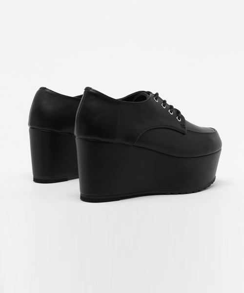 WEGO(ウィゴー)の「WEGO/厚底ブーティ(ブーティ・レディース・ブラウン/ブラック/ブラック系その他/ネイビー・LARGE/MEDIUM)」の7枚目の写真