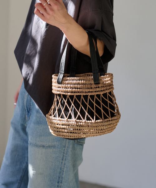 新品【FRAMEWORK 】TARANGObasket かごバッグ FRAMeWORK（フレームワーク）の「TARANGO スモールバスケット