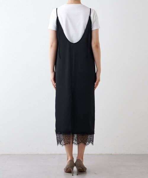 B6934■Whim Gazette ウィムガゼット 総レース ワンピース F ウィムガゼット Whim Gazette キャミワンピース （offwhite