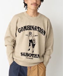 ジャガードニットSABOTENクルーネック