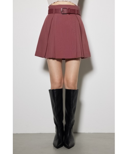 rienda(リエンダ)の「タックプリーツベルト付きスコショパンツ(その他パンツ・レディース・ブラック/ライトブラウン/スモークピンク・X-SMALL/SMALL/MEDIUM)」の5枚目の写真