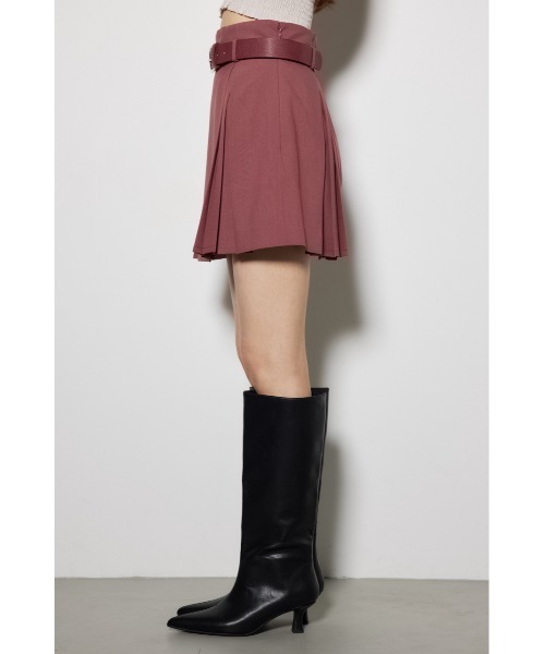 rienda(リエンダ)の「タックプリーツベルト付きスコショパンツ(その他パンツ・レディース・ブラック/ライトブラウン/スモークピンク・X-SMALL/SMALL/MEDIUM)」の6枚目の写真