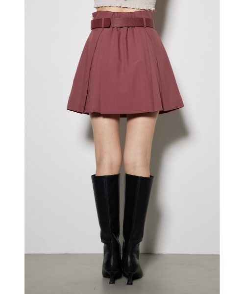 rienda(リエンダ)の「タックプリーツベルト付きスコショパンツ(その他パンツ・レディース・ブラック/ライトブラウン/スモークピンク・X-SMALL/SMALL/MEDIUM)」の7枚目の写真