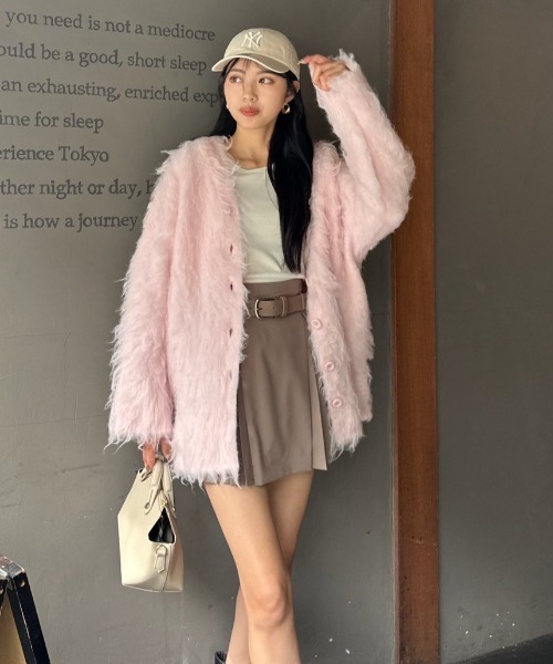 rienda(リエンダ)の「タックプリーツベルト付きスコショパンツ(その他パンツ・レディース・ブラック/ライトブラウン/スモークピンク・X-SMALL/SMALL/MEDIUM)」の17枚目の写真