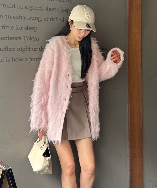 rienda(リエンダ)の「タックプリーツベルト付きスコショパンツ(その他パンツ・レディース・ブラック/ライトブラウン/スモークピンク・X-SMALL/SMALL/MEDIUM)」の18枚目の写真