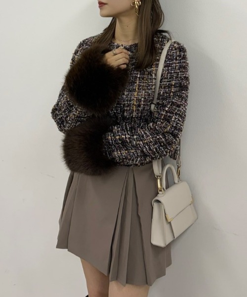 rienda(リエンダ)の「タックプリーツベルト付きスコショパンツ(その他パンツ・レディース・ブラック/ライトブラウン/スモークピンク・X-SMALL/SMALL/MEDIUM)」の22枚目の写真