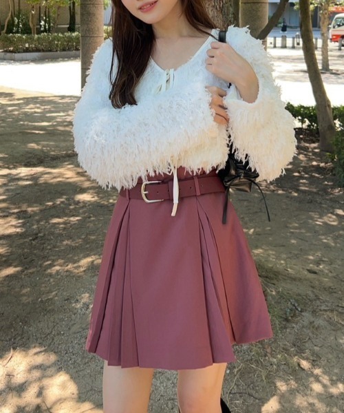 セール】タックプリーツベルト付きスコショパンツ（その他パンツ