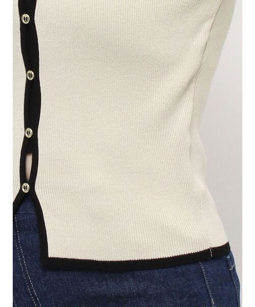 dazzlin（ダズリン）の「カーデタイトレイヤードトップス（ニット/セーター・レディース・ピンク/グリーン/ブラック/ブルー/オフホワイト/グレー・FREE）」の20枚目の写真