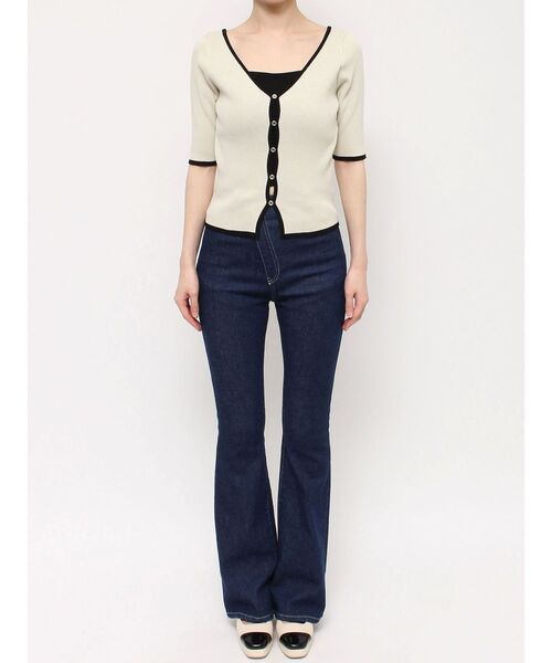 dazzlin（ダズリン）の「カーデタイトレイヤードトップス（ニット/セーター・レディース・ピンク/グリーン/ブラック/ブルー/オフホワイト/グレー・FREE）」の22枚目の写真