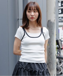 3.3 Field Trip  | 3.3 Field Trip／バイカラーノースリーブ(キャミソール)