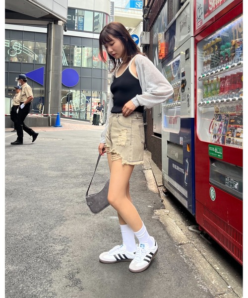 3.3 Field Trip （3.3フィールドトリップ）の「3.3 Field Trip／バイカラーノースリーブ（キャミソール・レディース・アイボリー/ブラック・FREE）」の10枚目の写真