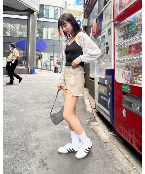 3.3 Field Trip （3.3フィールドトリップ）の「3.3 Field Trip／バイカラーノースリーブ（キャミソール・レディース・アイボリー/ブラック・FREE）」の15枚目の写真