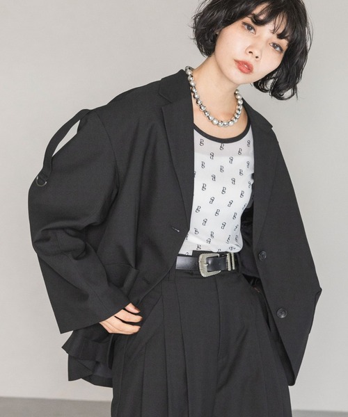 PAGEBOY（ページボーイ）の「ブレザージャケット（テーラードジャケット・レディース・ブラック/ブラウン系その他/ベージュ系その他・FREE）」の11枚目の写真