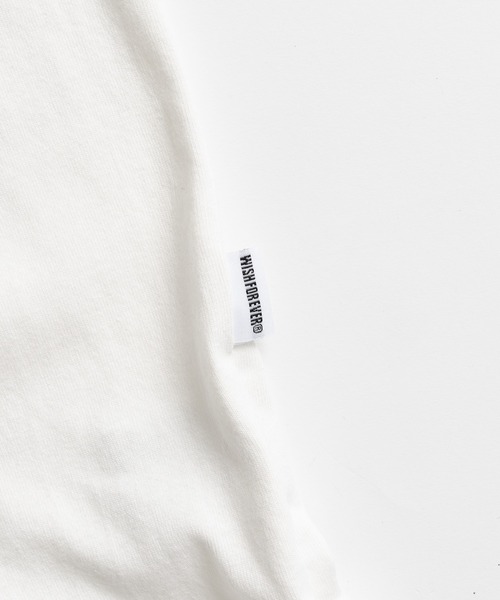 WISH FOR EVER(ウィッシュフォーエバー)の「SUN FADE DRAWCODE METALLIC LOGO T/サンフェードドローコードメタリックロゴT(Tシャツ/カットソー・メンズ・ホワイト/ブラック/ピンク・LARGE/MEDIUM)」の6枚目の写真