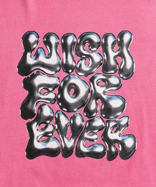 WISH FOR EVER(ウィッシュフォーエバー)の「SUN FADE DRAWCODE METALLIC LOGO T/サンフェードドローコードメタリックロゴT(Tシャツ/カットソー・メンズ・ホワイト/ブラック/ピンク・LARGE/MEDIUM)」の9枚目の写真