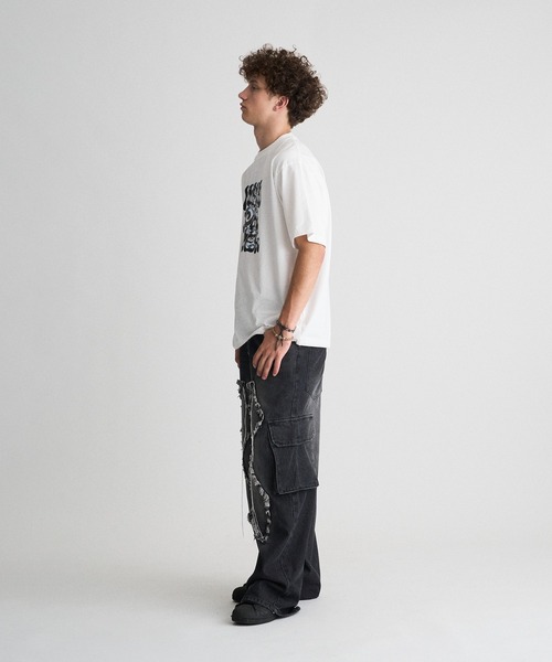 WISH FOR EVER(ウィッシュフォーエバー)の「SUN FADE DRAWCODE METALLIC LOGO T/サンフェードドローコードメタリックロゴT(Tシャツ/カットソー・メンズ・ホワイト/ブラック/ピンク・LARGE/MEDIUM)」の18枚目の写真