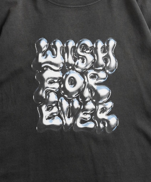WISH FOR EVER(ウィッシュフォーエバー)の「SUN FADE DRAWCODE METALLIC LOGO T/サンフェードドローコードメタリックロゴT(Tシャツ/カットソー・メンズ・ホワイト/ブラック/ピンク・LARGE/MEDIUM)」の13枚目の写真
