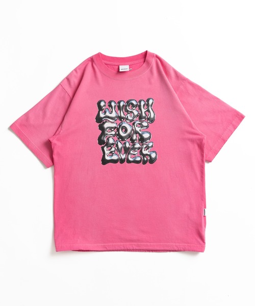 WISH FOR EVER(ウィッシュフォーエバー)の「SUN FADE DRAWCODE METALLIC LOGO T/サンフェードドローコードメタリックロゴT(Tシャツ/カットソー・メンズ・ホワイト/ブラック/ピンク・LARGE/MEDIUM)」の8枚目の写真