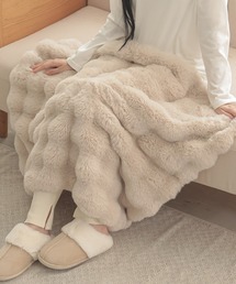 ALTROSE（アルトローズ）の「もこもこ 立体 ぽこぽこ ボア ひざ掛け クラウド（ブランケット・キッズ）」