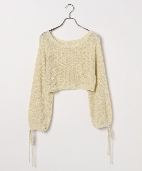 Heather(ヘザー)の「メッシュラメリボンニット 138733(ニット/セーター・レディース・オフホワイト/イエロー/ブルー・FREE)」の19枚目の写真