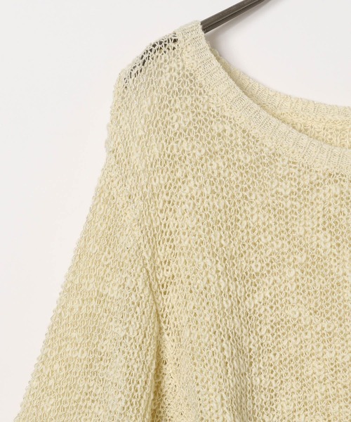 Heather(ヘザー)の「メッシュラメリボンニット 138733(ニット/セーター・レディース・オフホワイト/イエロー/ブルー・FREE)」の17枚目の写真