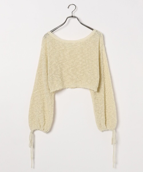 Heather(ヘザー)の「メッシュラメリボンニット 138733(ニット/セーター・レディース・オフホワイト/イエロー/ブルー・FREE)」の14枚目の写真