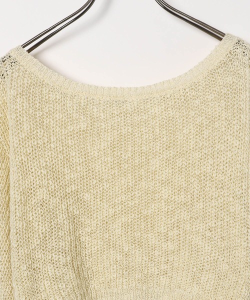 Heather(ヘザー)の「メッシュラメリボンニット 138733(ニット/セーター・レディース・オフホワイト/イエロー/ブルー・FREE)」の13枚目の写真
