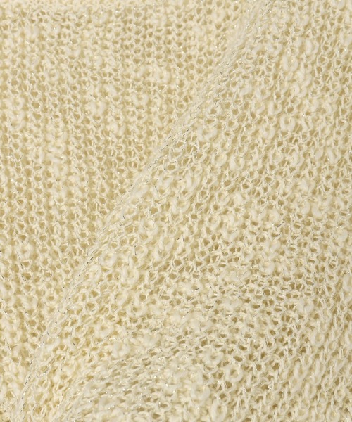 Heather(ヘザー)の「メッシュラメリボンニット 138733(ニット/セーター・レディース・オフホワイト/イエロー/ブルー・FREE)」の12枚目の写真