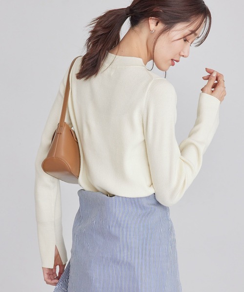 ROPE' PICNIC(ロペピクニック)の「アンチピリング/ハイネックニットプルオーバー(ニット/セーター・レディース・ブルー系その他/ブラック/キナリ/ベージュ系その他・38)」の22枚目の写真