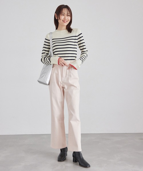 ROPE' PICNIC(ロペピクニック)の「アンチピリング/ハイネックニットプルオーバー(ニット/セーター・レディース・ブルー系その他/ブラック/キナリ/ベージュ系その他・38)」の21枚目の写真
