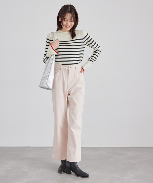 ROPE' PICNIC(ロペピクニック)の「アンチピリング/ハイネックニットプルオーバー(ニット/セーター・レディース・ブルー系その他/ブラック/キナリ/ベージュ系その他・38)」の20枚目の写真
