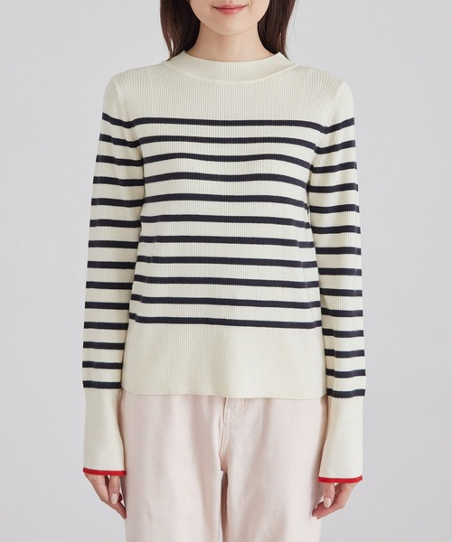 ROPE' PICNIC(ロペピクニック)の「アンチピリング/ハイネックニットプルオーバー(ニット/セーター・レディース・ブルー系その他/ブラック/キナリ/ベージュ系その他・38)」の17枚目の写真