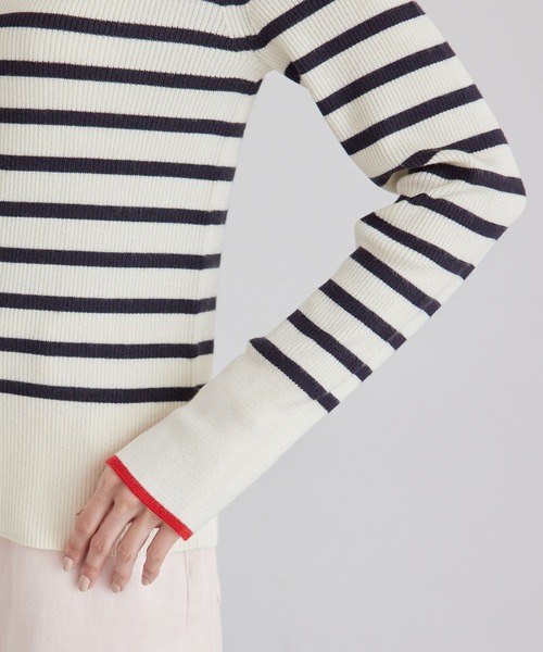 ROPE' PICNIC(ロペピクニック)の「アンチピリング/ハイネックニットプルオーバー(ニット/セーター・レディース・ブルー系その他/ブラック/キナリ/ベージュ系その他・38)」の13枚目の写真