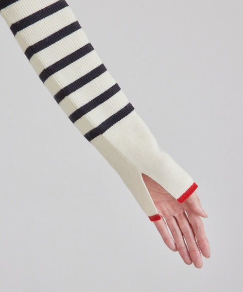 ROPE' PICNIC(ロペピクニック)の「アンチピリング/ハイネックニットプルオーバー(ニット/セーター・レディース・ブルー系その他/ブラック/キナリ/ベージュ系その他・38)」の12枚目の写真
