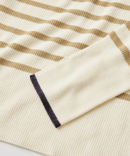 ROPE' PICNIC(ロペピクニック)の「アンチピリング/ハイネックニットプルオーバー(ニット/セーター・レディース・ブルー系その他/ブラック/キナリ/ベージュ系その他・38)」の6枚目の写真