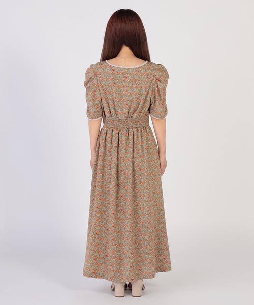 CECIL McBEE(セシルマクビー)の「小花柄ワンピース(ワンピース・レディース・モカ/ミント・MEDIUM)」の7枚目の写真