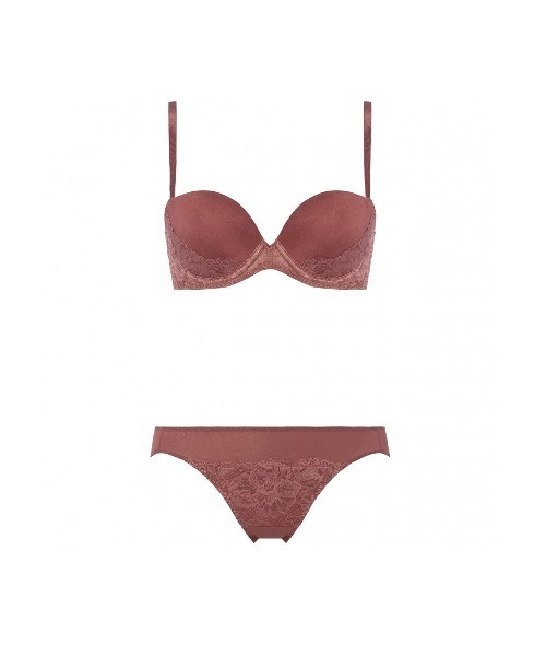 AMOSTYLE BY Triumph(アモスタイルバイトリンプ)の「Daily AMOSTYLE スムースブラ (コンフィーレース)【Eカップ】 AMST518 WHU + Mini JX(ブラ&ショーツ・レディース・ブラック/パープル/ベージュ/グリーン/ブラウン/ライトブルー・E65/E70/E75)」の10枚目の写真