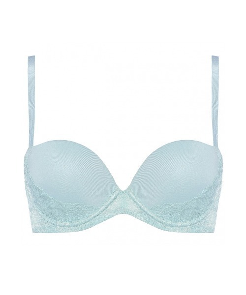 AMOSTYLE BY Triumph(アモスタイルバイトリンプ)の「Daily AMOSTYLE スムースブラ (コンフィーレース)【Eカップ】 AMST518 WHU + Mini JX(ブラ&ショーツ・レディース・ブラック/パープル/ベージュ/グリーン/ブラウン/ライトブルー・E65/E70/E75)」の11枚目の写真