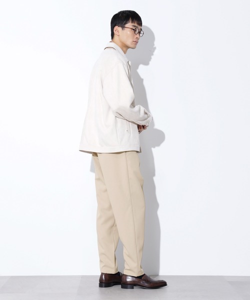 Apo(s)ture(アポスチャー)の「JOHAN-006/カルゼワンタックテーパードパンツ(スラックス・メンズ・ベージュ/モカ/ネイビー/チャコール・XS/S/M/L/XL)」の10枚目の写真
