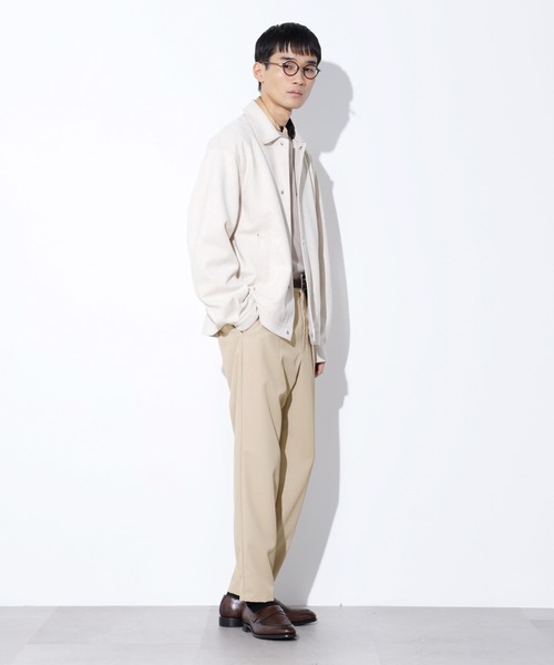 Apo(s)ture(アポスチャー)の「JOHAN-006/カルゼワンタックテーパードパンツ(スラックス・メンズ・ベージュ/モカ/ネイビー/チャコール・XS/S/M/L/XL)」の9枚目の写真