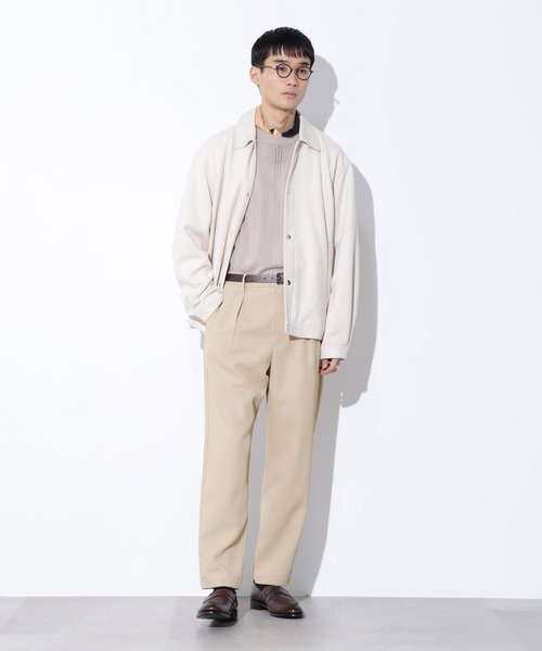 Apo(s)ture(アポスチャー)の「JOHAN-006/カルゼワンタックテーパードパンツ(スラックス・メンズ・ベージュ/モカ/ネイビー/チャコール・XS/S/M/L/XL)」の8枚目の写真