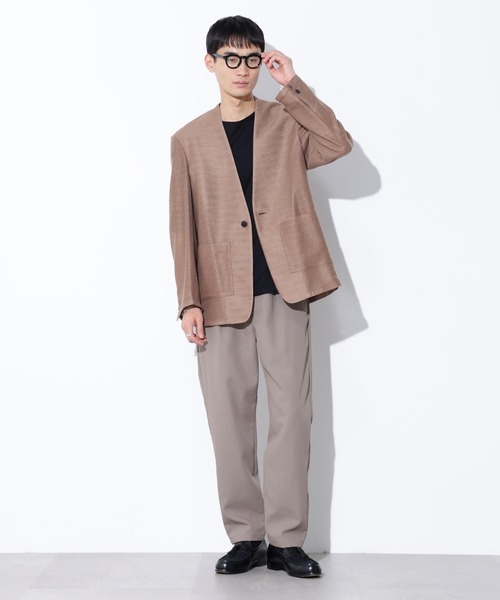 Apo(s)ture(アポスチャー)の「JOHAN-006/カルゼワンタックテーパードパンツ(スラックス・メンズ・ベージュ/モカ/ネイビー/チャコール・XS/S/M/L/XL)」の13枚目の写真