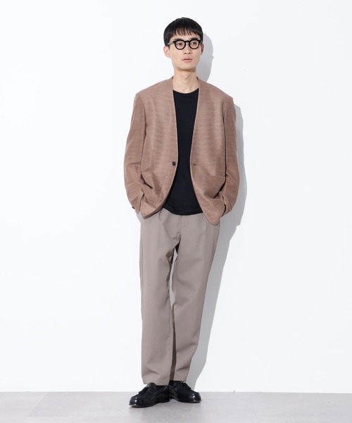 Apo(s)ture(アポスチャー)の「JOHAN-006/カルゼワンタックテーパードパンツ(スラックス・メンズ・ベージュ/モカ/ネイビー/チャコール・XS/S/M/L/XL)」の15枚目の写真
