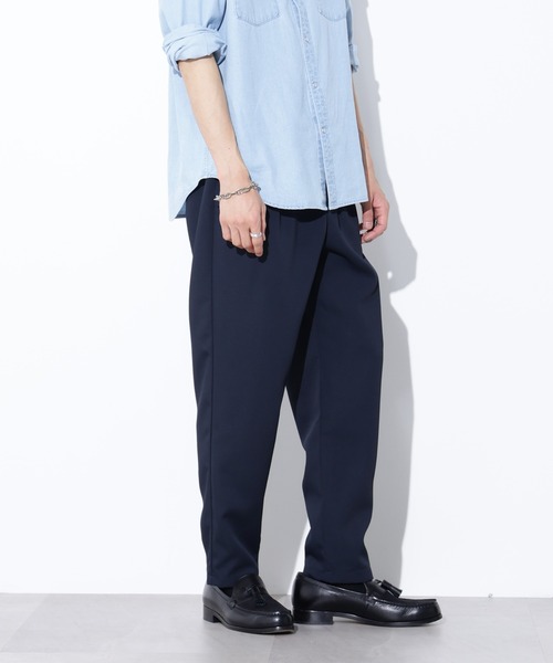 Apo(s)ture(アポスチャー)の「JOHAN-006/カルゼワンタックテーパードパンツ(スラックス・メンズ・ベージュ/モカ/ネイビー/チャコール・XS/S/M/L/XL)」の19枚目の写真