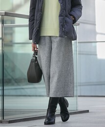 【WEB限定カラーあり】ツイードツイル キュロット パンツ