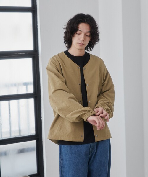coen(コーエン)の「【C.Mt】NOCOLLAR BLOUSON(ブルゾン・メンズ・ブラック/ブラウン/ダークグレー・S/M/L/XL)」の12枚目の写真
