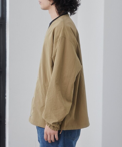 coen(コーエン)の「【C.Mt】NOCOLLAR BLOUSON(ブルゾン・メンズ・ブラック/ブラウン/ダークグレー・S/M/L/XL)」の15枚目の写真