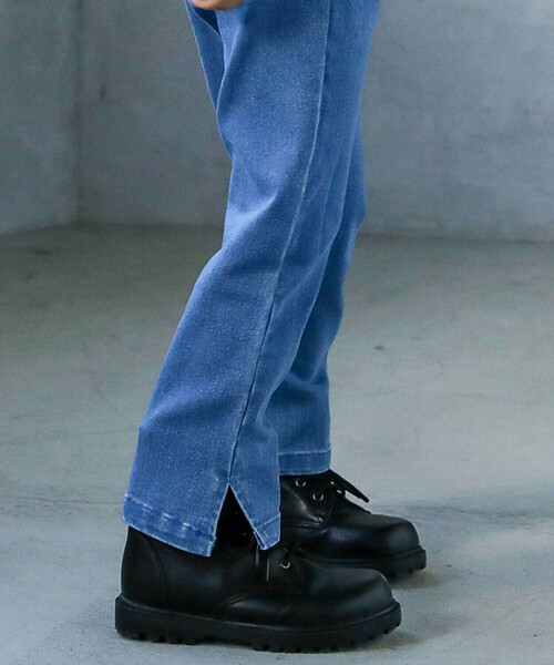 SLAP SLIP（スラップスリップ）の「【ラクのび】おしりリボンストレッチツイルデニムパンツ(80~140cm)（デニムパンツ・キッズ・ブルー/ピンク/ベージュ・110cm/130cm/90cm/100cm/140cm/120cm/80ｃｍ）」の12枚目の写真